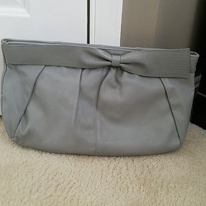 Vintage grey clutch bag